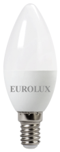 Лампа светодиодная EUROLUX LL-E-C37-6W-230-4K-E14